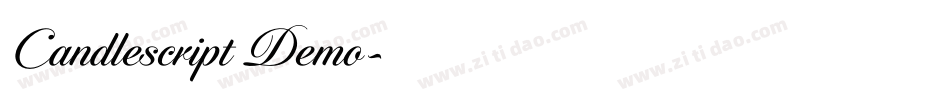 Candlescript Demo字体转换